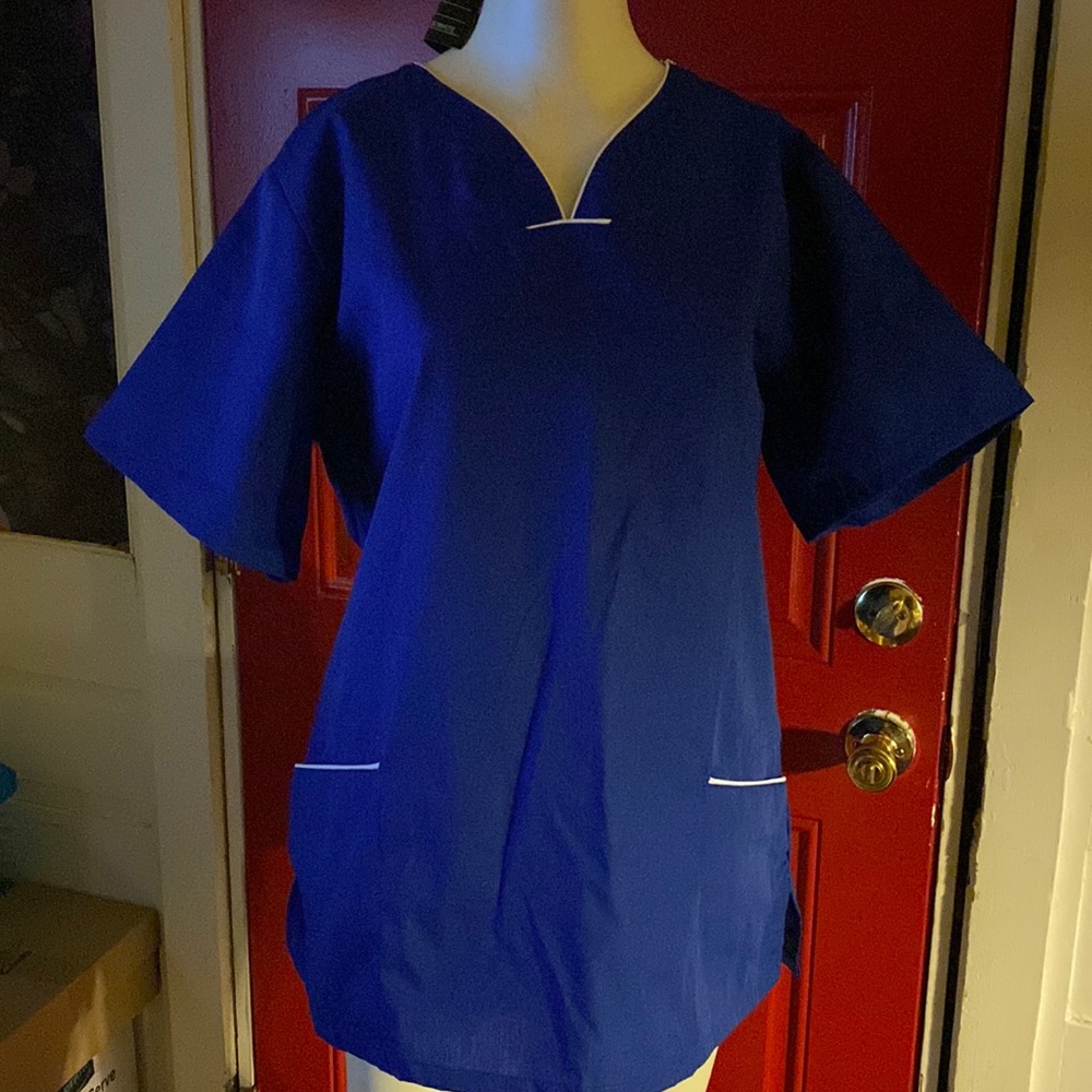 Natural Uniforms Womens Scrub Set Royal Blue